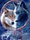 Diamond painting - Dreamcatcher wolves 40x50 cm thumbnail