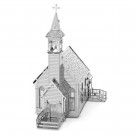 3D metall puslespill - The old country church - Metal Earth thumbnail