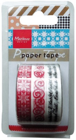 Marianne Design – Paper tape – Christmas red