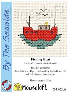 Mini korssting - Fishing boat