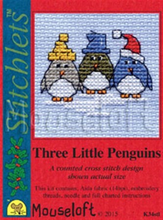 Mini korssting - Three little Penguins