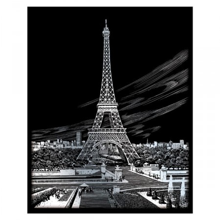 Skrapebilde - Eiffel Tårnet.