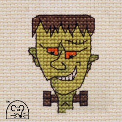 Mini korssting -  Halloween Frankenstein