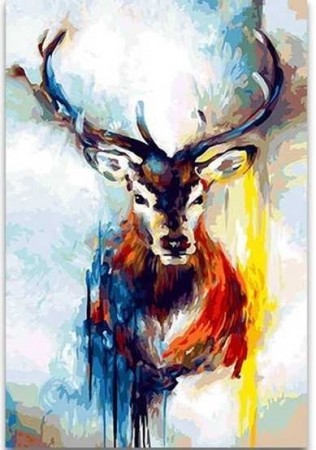 Paint by numbers - Colorful Deer 40x50cm