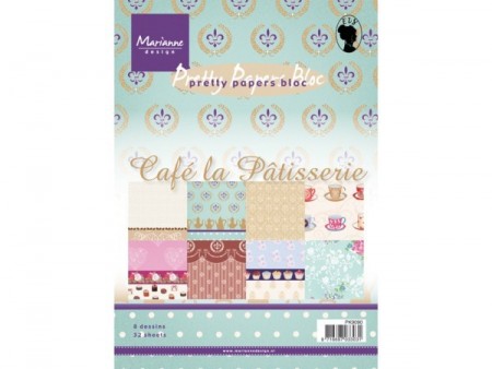 Marianne Design – Papirpakke A5 - Café La Patisserie