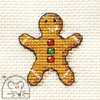 Mini korssting - Gingerbread Man