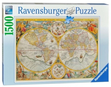 Ravensburger puslespill - World Map 1594 1500