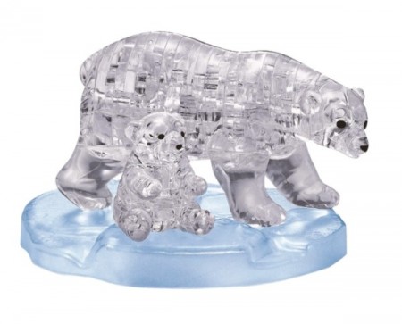 3D puslespill - Isbjørn familie - 40 biter