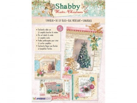 Studiolight stansblok A4 – Shabby Winther/Christmas