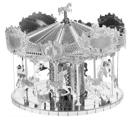 3D metall puslespill - Merry go round - karusell
