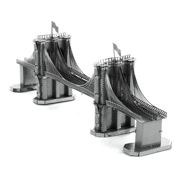 3D metall puslespill - Brooklyn Bridge