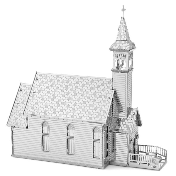 3D metall puslespill - The old country church - Metal Earth