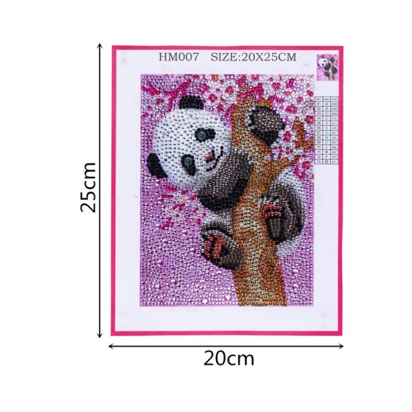 Diamond painting Panda 15x20 cm BRAOGBILLIG.NO Korssting pakker