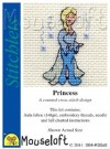 mini korssting - broderi pakke - Prinsesse thumbnail