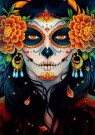 Diamond painting - Death Sugar Skull (2) 40x50cm thumbnail