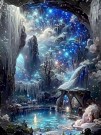 Diamond painting - Fantasi verden 40x50cm thumbnail