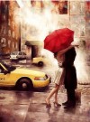 Diamond painting - Red Umbrella 40x50 cm thumbnail