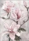 Paint by numbers - Pink blomster (2) thumbnail