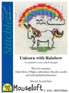 Mini korssting - Unicorn with Rainbow thumbnail