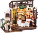 Slow life cafè - Byggesett m/ lys - DIY Miniature Room thumbnail