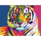 Paint by numbers - Fargerik tiger 40x50cm thumbnail