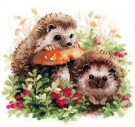 Korssting pakke - Pinnsvin 32x31cm - 14CT thumbnail