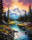 Diamond painting - Mountain 40x50cm thumbnail