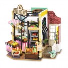 Carl`s fruit shop - Byggesett m/ lys - DIY Miniature Room thumbnail