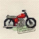 mini korssting - rød motorsykkel thumbnail