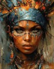 Paint by numbers - Spirituell kriger 40x50cm thumbnail