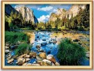 Korssting pakke - Yosemite Nationalpark  38x48cm (påtegnet) 14CT thumbnail