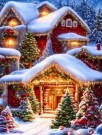 AB-Diamond painting - Vinter belysning 40x50cm thumbnail