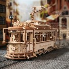 Classic city tram - Byggesett i tre m/ mekaniske gir thumbnail