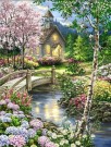Diamond painting - Flower garden 40x50cm thumbnail