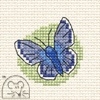 Mini korssting - Blue Butterfly thumbnail