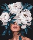 Paint by numbers - Flower head girl 40x50cm thumbnail
