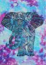 Diamond painting - Blå elefant 30x40 cm thumbnail