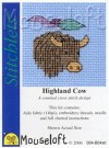 broderi korssting mini - highland cow thumbnail
