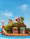Sea holiday restaurant - Byggesett i tre - DIY Miniature Room thumbnail