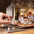 Slow life cafè - Byggesett m/ lys - DIY Miniature Room thumbnail