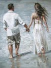 Paint by numbers- Couple on a walk 40x50cm thumbnail
