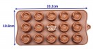 Silikon sjokoladeform - Blomster form thumbnail