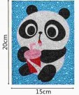 Diamond painting - Panda drinking 15x20cm thumbnail