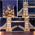 Tower bridge - Byggesett i tre m/lys thumbnail