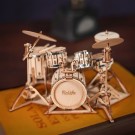 Drum kit - Modellbyggesett i tre - Trommer thumbnail