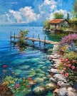 Paint by numbers - Stillhetens Havn 50x40cm thumbnail