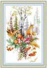 Korssting pakke - Autumn Forest Spirit 22x34cm (påtegnet) thumbnail