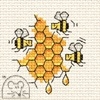 Mini korssting - Honey Bees thumbnail