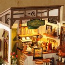 Slow life cafè - Byggesett m/ lys - DIY Miniature Room thumbnail