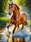 Diamond painting - Hest 40x50cm thumbnail